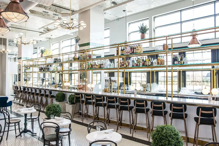 The marble bar at Liberty Common in Nashville